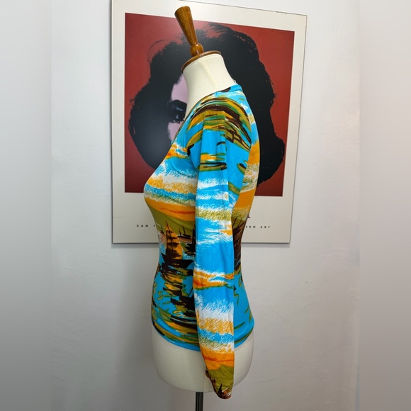 Vintage Parisian Made Nylon Novelty Sailboat Top - Picture 3 of 11